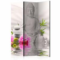 Vouwscherm - Witte Boeddha 135x172cm
