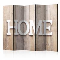 Vouwscherm - Home op houten planken 225x172cm