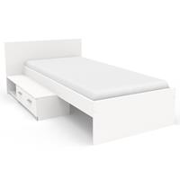 Leen Bakker Bed Timo - wit - 90x200 cm