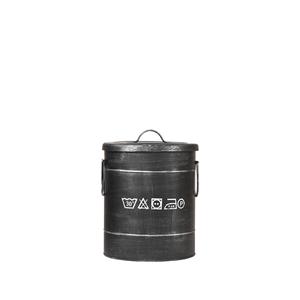 LABEL51 Wäschebehälter 26x26x33 cm S Antik- Schwarz
