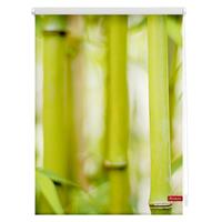 Lichtblick Rollo Klemmfix, ohne Bohren, blickdicht, Bambus - Grün, 100 x 150 cm (B L)