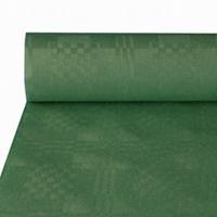 Tafelkleed damast papier 118cm x8 meter donker groen