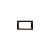 HSM Collection wandbox Levels - naturel/zwart - 35x14x20 cm
