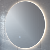 Adema Circle badkamerspiegel rond diameter 120cm met indirecte LED verlichting met spiegelverwarming en touch schakelaar JG1112-1200