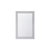Beliani - Moderner Spiegel Muster silbern Wandspiegel Mervent - Silber