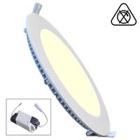 BSE LED Downlight Slim - Inbouw Rond 6W - Warm Wit 2700K - Mat Wit Aluminium - Ø120mm