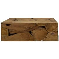 Salontafel 90x50x35 cm echt teakhout bruin