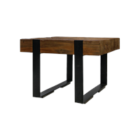 Henk_schram_meubelen salontafel Norton - naturel/zwart - 50x50x35 cm