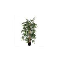 Mica Decorations Decorations bamboo groen in plastic pot maat in cm: 150 x 75