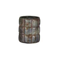 Light & Living Teelichthalter Nehkor Teelicht Ø 8cm matt grau Kupfer (kupfer)
