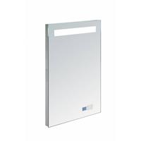 Sanilux Aluminium spiegel met verlichting, radio en Bluetooth 80 cm met...