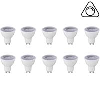 BES LED LED Spot 10 Pack - GU10 Fitting - Dimbaar - 6W - Helder/Koud Wit 6400K