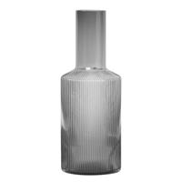 fermliving Ferm Living - Ripple Glass Carafe 0,9 L - Smoked Grey (100125112)
