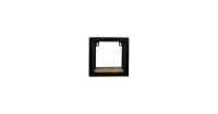HSM Collection wandbox Levels - naturel/zwart - 20x14x20 cm