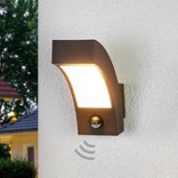 Lampenwelt.com LED-Außenwandleuchte Lennik mit Bewegungsmelder