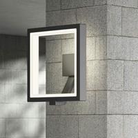 Lampenwelt.com LED-Außenwandlampe Square, graphitgrau