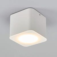Helestra Oso LED plafondspot, hoekig, wit mat