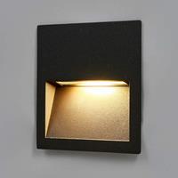 Lucande Quadratische LED-Wandeinbaulampe Loya für außen