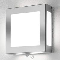 CMD Außenwandlampe Legendo, Edelstahl mit Sensor