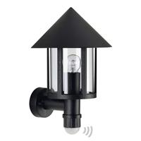 Albert Leuchten Buitenwandlamp Laterna zwart met bewegingssensor