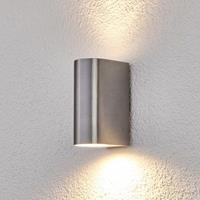 Lindby 2-flammige Aluminium-Außenwandlampe Idris