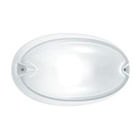 PERFORMANCE LIGHTING Ovale buitenwandlamp Chip, wit