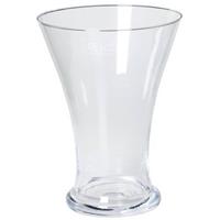Bellatio Taps uitlopende vaas glas 25 cm Transparant