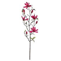 Shoppartners Fuchsia roze Magnolia/beverboom kunsttak kunstplant 175 cm Fuchsia