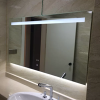 Lambinidesigns Ambi spiegel met LED verlichting en onderverlichting 100x70cm