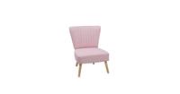 beliani Bequemer Sessel im Retro Stil Polsterbezug rosa Vaasa - Rosa