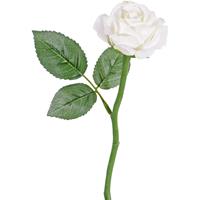 Witte roos kunstbloem 27 cm Wit