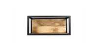 HSM Collection wandbox Levels - naturel/zwart - 55x18x25 cm