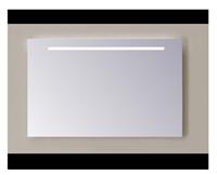 sanicare Q-mirrors spiegel zonder omlijsting / PP geslepen 60 cm. 1 x horizontale strook met warm white leds
