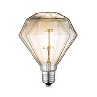 home sweet home LED lamp Diamond E27 4W 330Lm 2700K dimbaar - amber