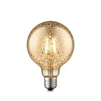 home sweet home LED lamp Deco G95 4W 400Lm 2700K dimbaar - zilver/goud effect