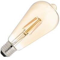 Bailey dag/nacht sensorlamp Edison LED filament 4W (vervangt 30W) grote fitting E27 goud
