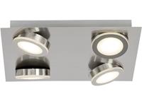 LED-plafondspot 20 W Energielabel: LED (A++ - E) Warm-wit Brilliant Champion G69335/13 RVS