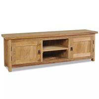 vidaXL TV-Schrank Massivholz Teak 120×30×40 cm Braun