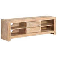 vidaXL TV-Schrank Akazienholz Massiv 120 x 30 x 40 cm Hellbraun Braun