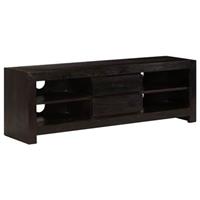 vidaXL TV-Schrank Akazienholz Massiv 120x30x40 cm Dunkelbraun Braun