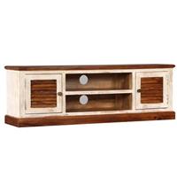 vidaXL TV-Schrank Massivholz Mangoholz 120 x 30 x 40 cm Braun