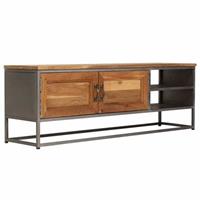 vidaXL TV-Schrank Recyceltes Teak und Stahl 120 x 30 x 40 cm Braun