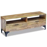 vidaXL Fernsehtisch Mangoholz 120x35x45 cm Braun