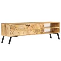 vidaXL TV-Schrank Massivholz Mango 140 x 30 x 40 cm Braun