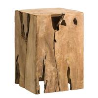 Leen Bakker Decoratief blok Fenn - recycled hout - 35x25x25 cm