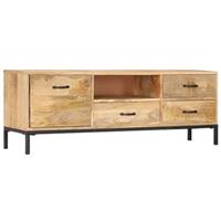 vidaXL TV-Schrank 130 x 30 x 45 cm Mango-Massivholz Braun