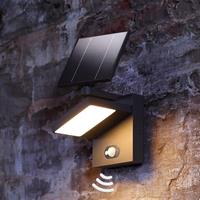 Lucande Solar-LED-Außenwandlampe Silvan mit Sensor