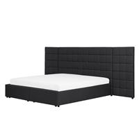 Beliani Gestoffeerd bed grijs met lattenbodem 180 x 200 cm MILLAU