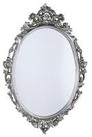 sapho Desna ovale barok spiegel zilver antique 80x100