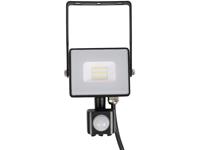 V-TAC Drehbare LED-Flutlichtstrahler mit PIR-Sensor - Samsung - IP65 - Schwarz - 10W - 800 Lumen - 4000K - 5 Jahre